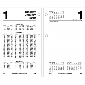 Image of item: At-A-Glance Financial Daily Desk Calendar Refill 2025