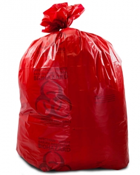 Image of item: 20-30 Gallon Medical Waste Trash Bags - 3.2 Mil - 100/case