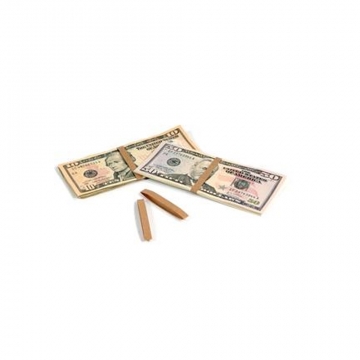 Image of item: Plain Brown Paper Bill Band - Small - 1/4" x 2-3/4"