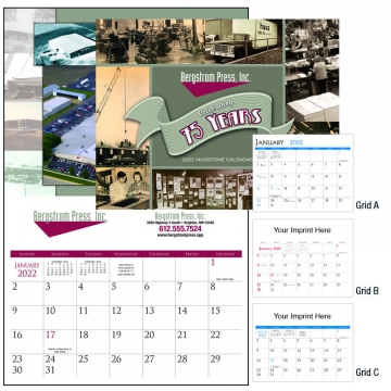 Image of item: Custom Calendars - Small Quantity - Stapled Bound 2025