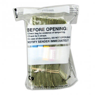 Image of item: 6.75 x 8, Permalok Five Strap Deposit Bags, 500 note - 1000/CTN