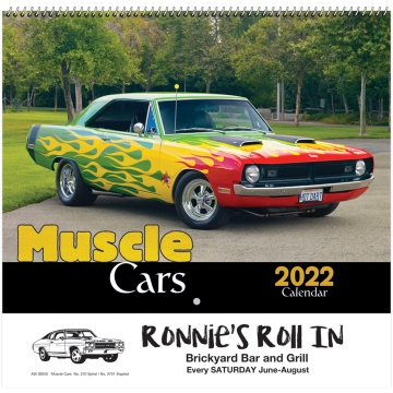 Image of item: Muscle Cars Wall Calendar - Spiral 2025