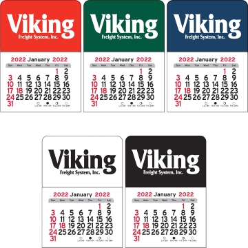 Image of item: Rectangle Vinyl Adhesive Mini Stick Calendar 2025