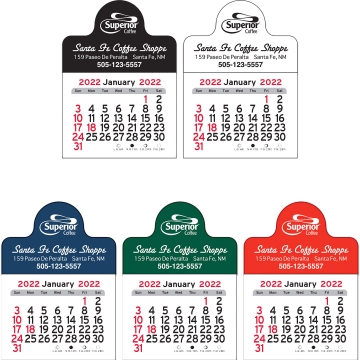Image of item: Small Circle Vinyl Adhesive Mini Stick Calendar 2025