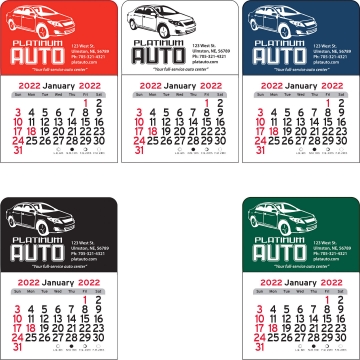 Image of item: Car Vinyl Adhesive Mini Stick Calendar 2025