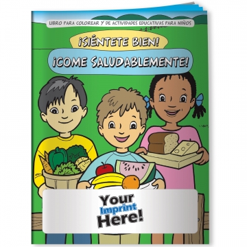 Image of item: Coloring Book -  Feel Good! Eat Healthy (SPANISH)
