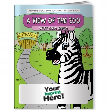 Image of item: Coloring Book - A View of the Zoo with Zola Zebra