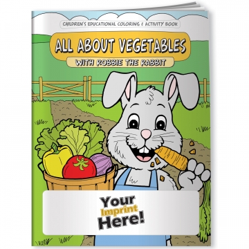 Image of item: Coloring Book - All About Vegetables with Robbie Rabbit