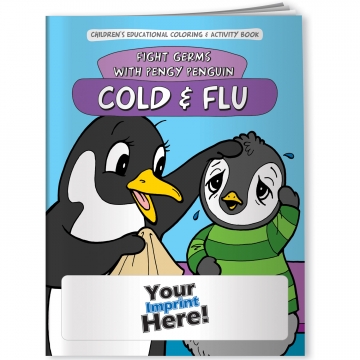 Image of item: Coloring Book -  Fight Germs with Pengy Penguin: Cold and Flu
