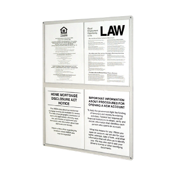 Image of item: Acrylic Wall Frame Holds 4 Inserts