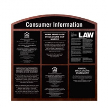 Image of item: Consumer Information Display for 6 Acrylic Signs