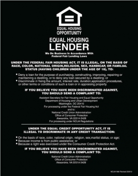 Image of item: Equal Housing Lender Credit Unions - Magnetic