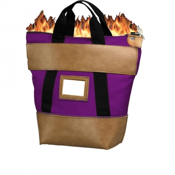 Image of item: 16W x 18H x 7D Fire-Resistant Locking Courier Bags - Made to Order
