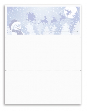 Image of item: Laser Checks with a Holiday Design - Single Position