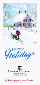 Image of item: Bringing Home the Tree - 3-1/4W - Holiday Drive-Up Envelopes - Limited Supply