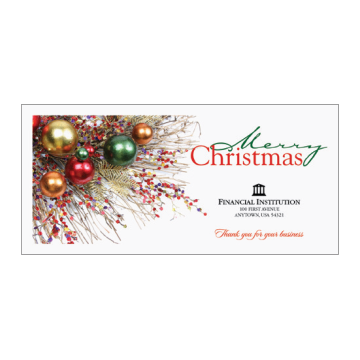 Image of item: Merry Christmas Decorations - Open Side - Holiday Drive-Up Envelopes