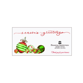 Image of item: Ornamental Season's Greetings - Open Side - Drive-up Envelopes (Limited Supply)