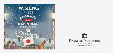 Image of item: Wishing Peace, Goodwill and Happiness Drive-up Envelopes Open Side (Limited Supply)