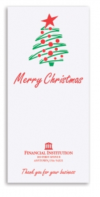 Image of item: Merry Christmas Trees - 3-1/4 x 7 Open End - Drive-Up Envelopes