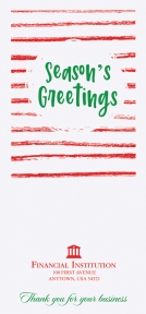 Image of item: Merry Christmas Tree - 3-1/4 x 7 Open End - Holiday Drive-Up Envelopes