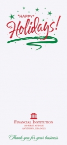 Image of item: Starry Happy Holidays - 3-1/4 x 7 Open End - Drive-Up Envelopes