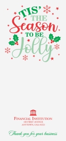 Image of item: Tis' the Season to be Jolly - 3-1/4 x 7 Open End - Drive-Up Envelopes