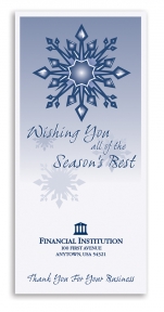 Image of item: Snowflake Season’s Best - 3-1/4 x 7 Open End - One Color Drive-Up Envelopes