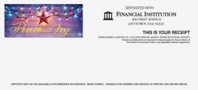Image of item: Peace and Joy Star - Holiday Teller Receipts