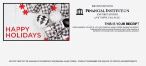 Image of item: Farmhouse Happy Holidays - Holiday Teller Receipts