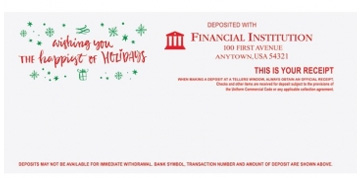 Image of item: Wishing You The Happiest of Holidays - Holiday Teller Receipts
