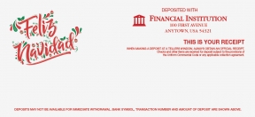 Image of item: Feliz Navidad - Spanish Holiday Teller Receipts