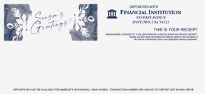 Image of item: Season’s Greetings Snowflake - Holiday Teller Receipts