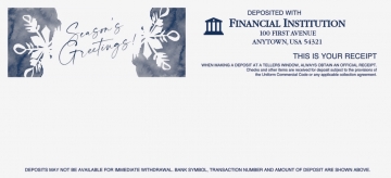 Image of item: Season’s Greetings Snowflake - Holiday Teller Receipts