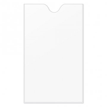 Image of item: Polyethylene Passbook Jackets - 3-3/4W x 6-1/4H - Stock
