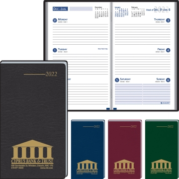 Image of item: Ruled Weekly Format Planner In Vinyl Jacket 2025