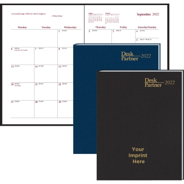 Image of item: Monthly Format Planner Desk Partner Stitched to Cover 2025