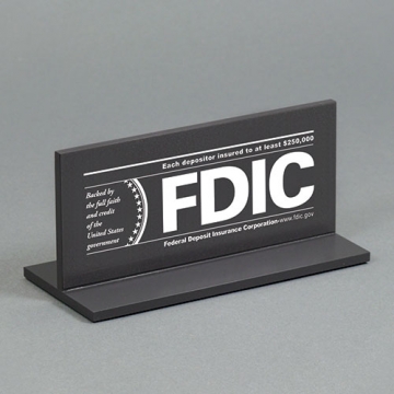 Image of item: 7W x 3H Counter T Stand for FDIC