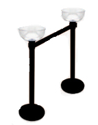 Image of item: Crowd Contol Posts 2 Stanchions and 2 Merchandising Bowls