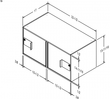 Image of item: Fenco Double width, (2) Manager/Cash Lockers 17D