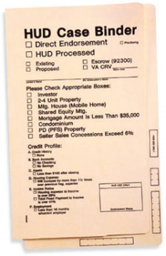 Image of item: HUD Case Binders - Manilla