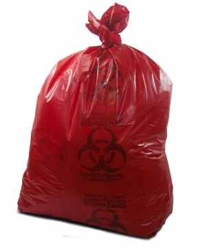 Image of item: 44 Gallon Medical Waste Trash Bags - 3 Mil - 75/case