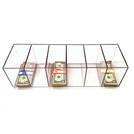 Image of item: Compact Bank Currency Sorter, 6-Pocket - 20-3/4″ W x 5-3/4″ H x 6-1/2″ D