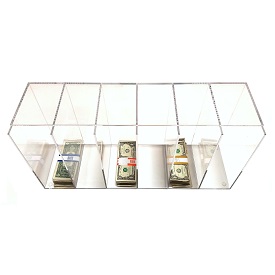 Image of item: Acrylic Currency and Form Sorter, 6-Pocket Casinos