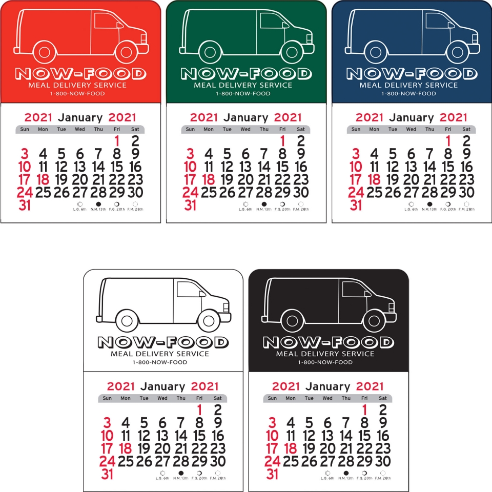 NetBankStore.com: Van Vinyl Adhesive Mini Stick Calendar 2024