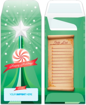 Image of item: Drive-Up Envelope Peppermint Star Happy Holidays