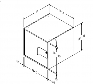 Image of item: Fenco Single width, (1) Manager/Cash Locker 17"D