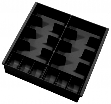 Image of item: Metal Cash Tray, 8 Compartments, Coin Scoop