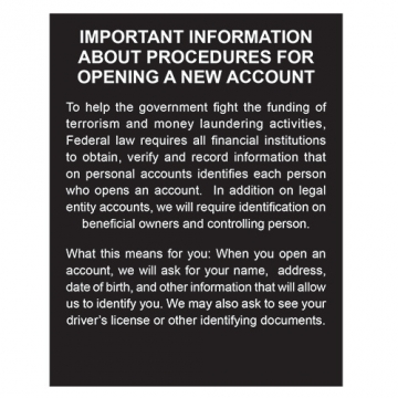 Image of item: Patriot Act - 11W x 14H Black Acrylic