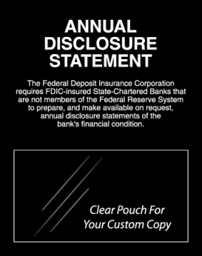 Image of item: Annual Disclosure Statement FDIC Non-Federal Reserve