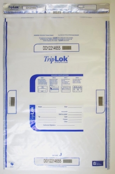 Image of item: 22W x 33H, TripLok Clear Deposit Bags - 100/CTN
